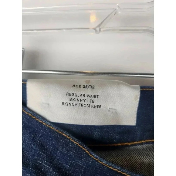 Acne Studios Ace Raw Gothic Skinny Jeans New With Tags Dark Wash Mens 28 Inseam - Picture 5 of 9